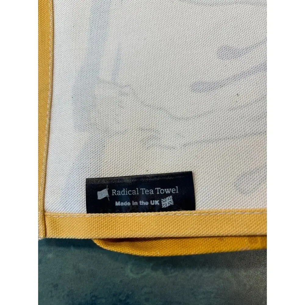 Radical tea towel made in USA 100% organic